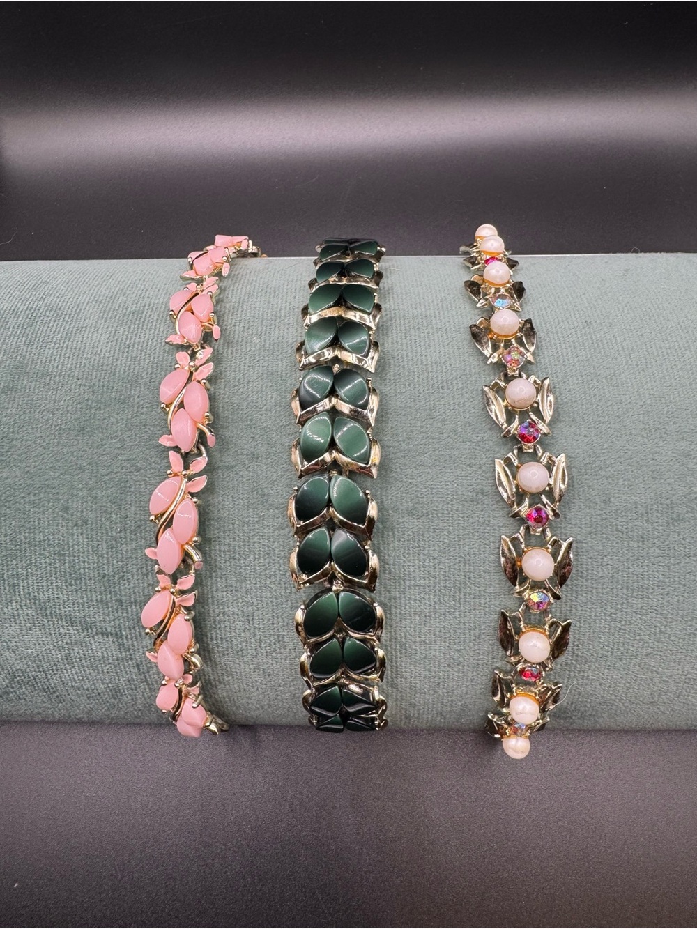 Vintage Style Costume Jewelry Bracelet Lot - Set of 3